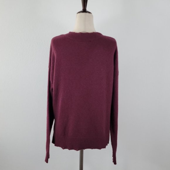MELROSE AND MARKET Distressed V-Neck Sweater Sz S NEW - Picture 5 of 8